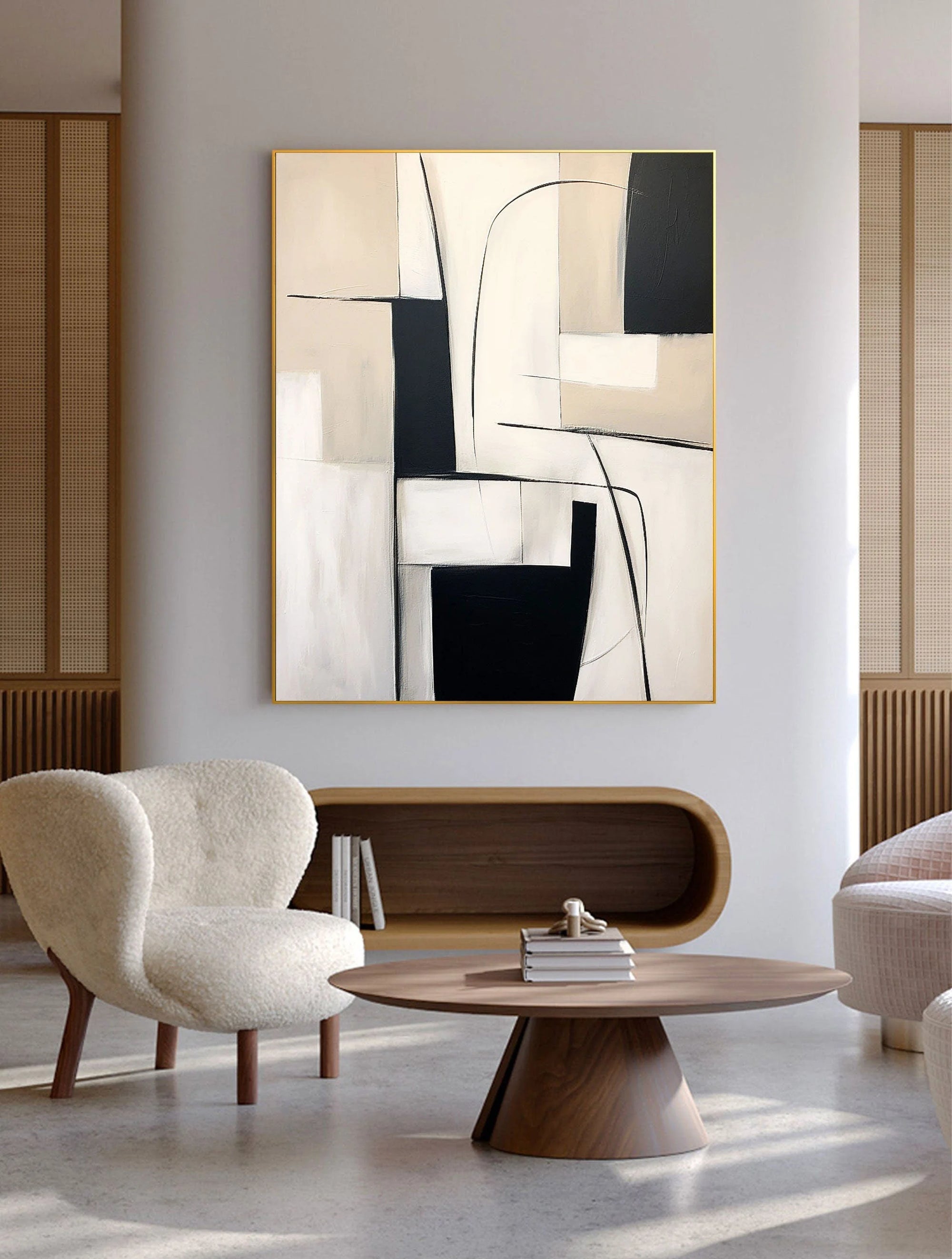 Multicolor Abstract Geometric Elegance Wall Art - Artwallpainting