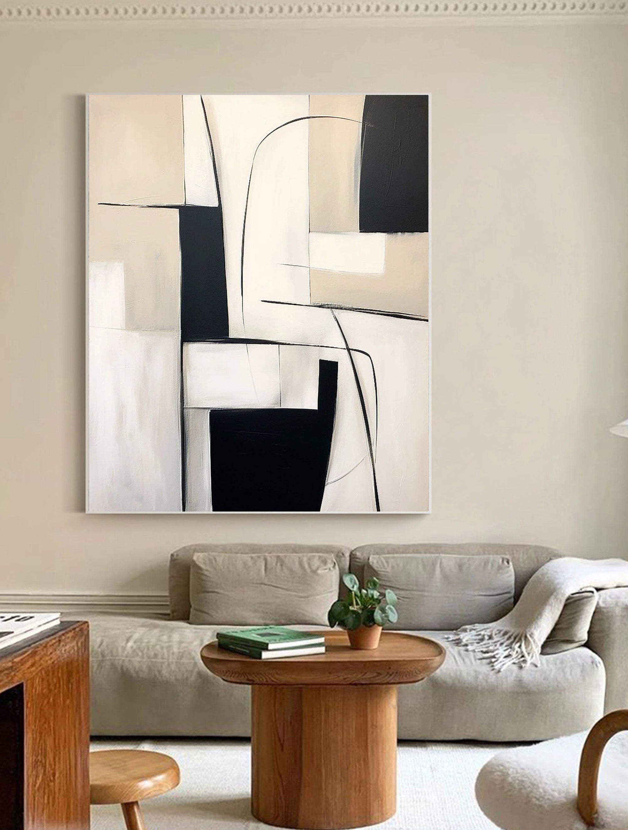 Multicolor Abstract Geometric Elegance Wall Art - Artwallpainting
