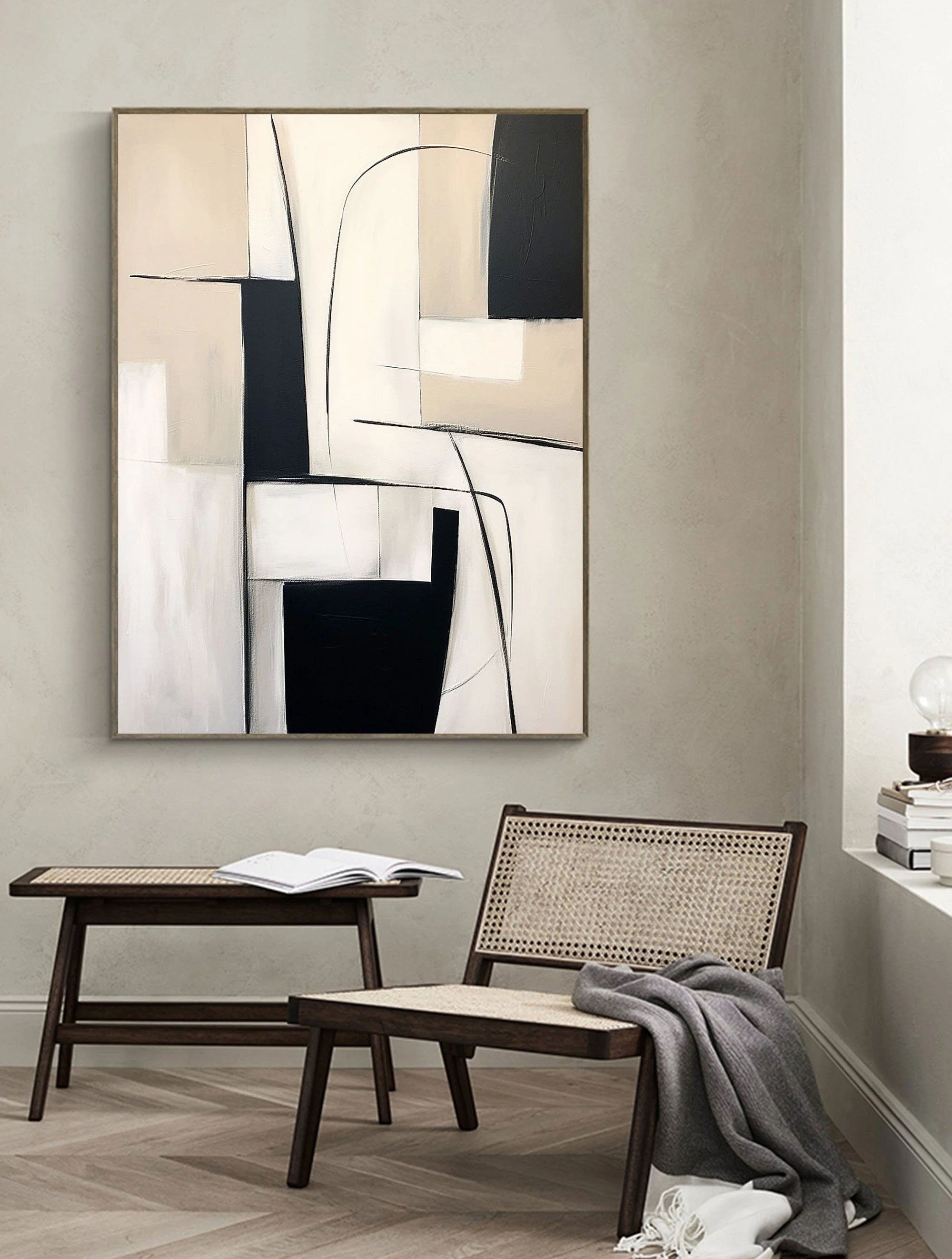 Multicolor Abstract Geometric Elegance Wall Art - Artwallpainting