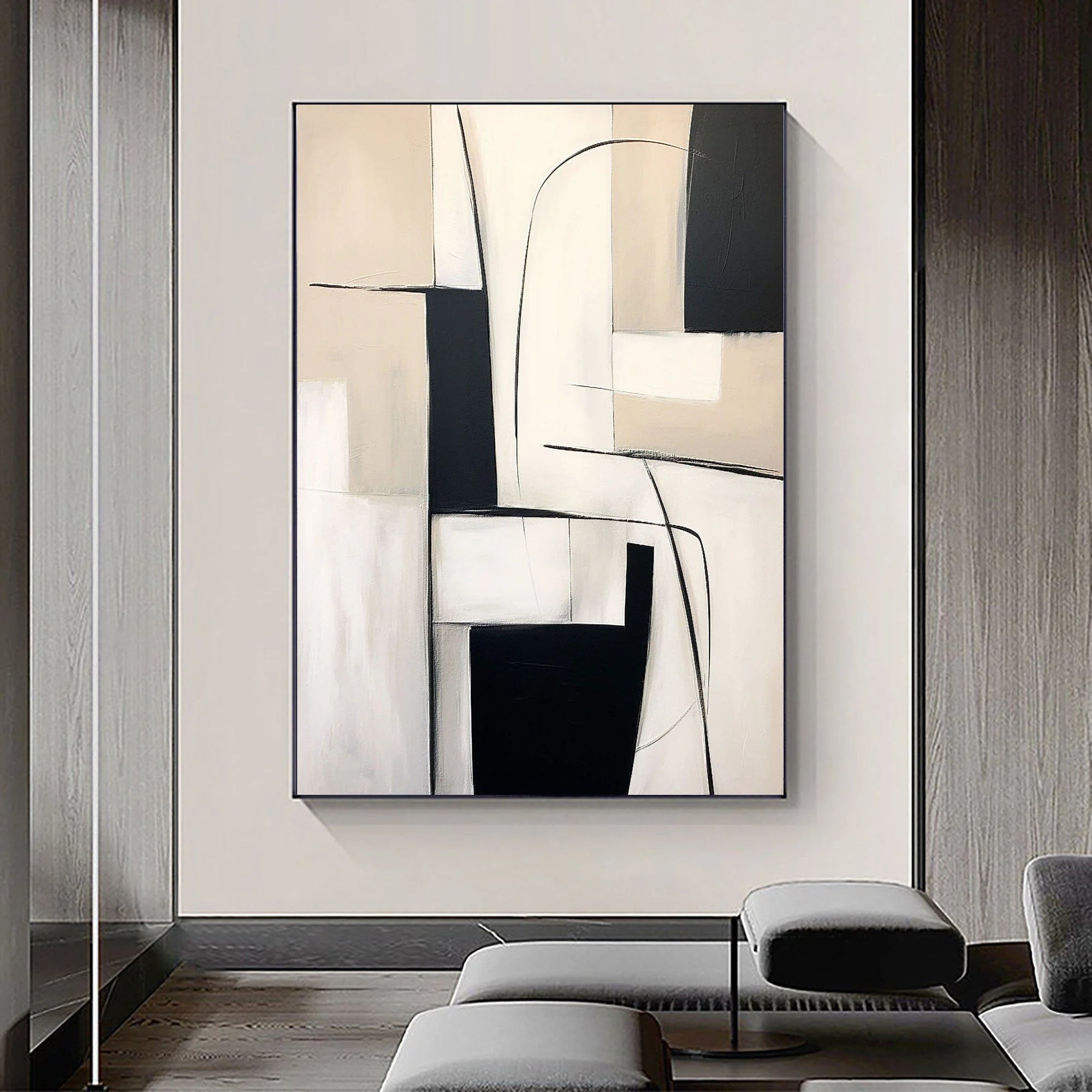 Multicolor Abstract Geometric Elegance Wall Art - Artwallpainting
