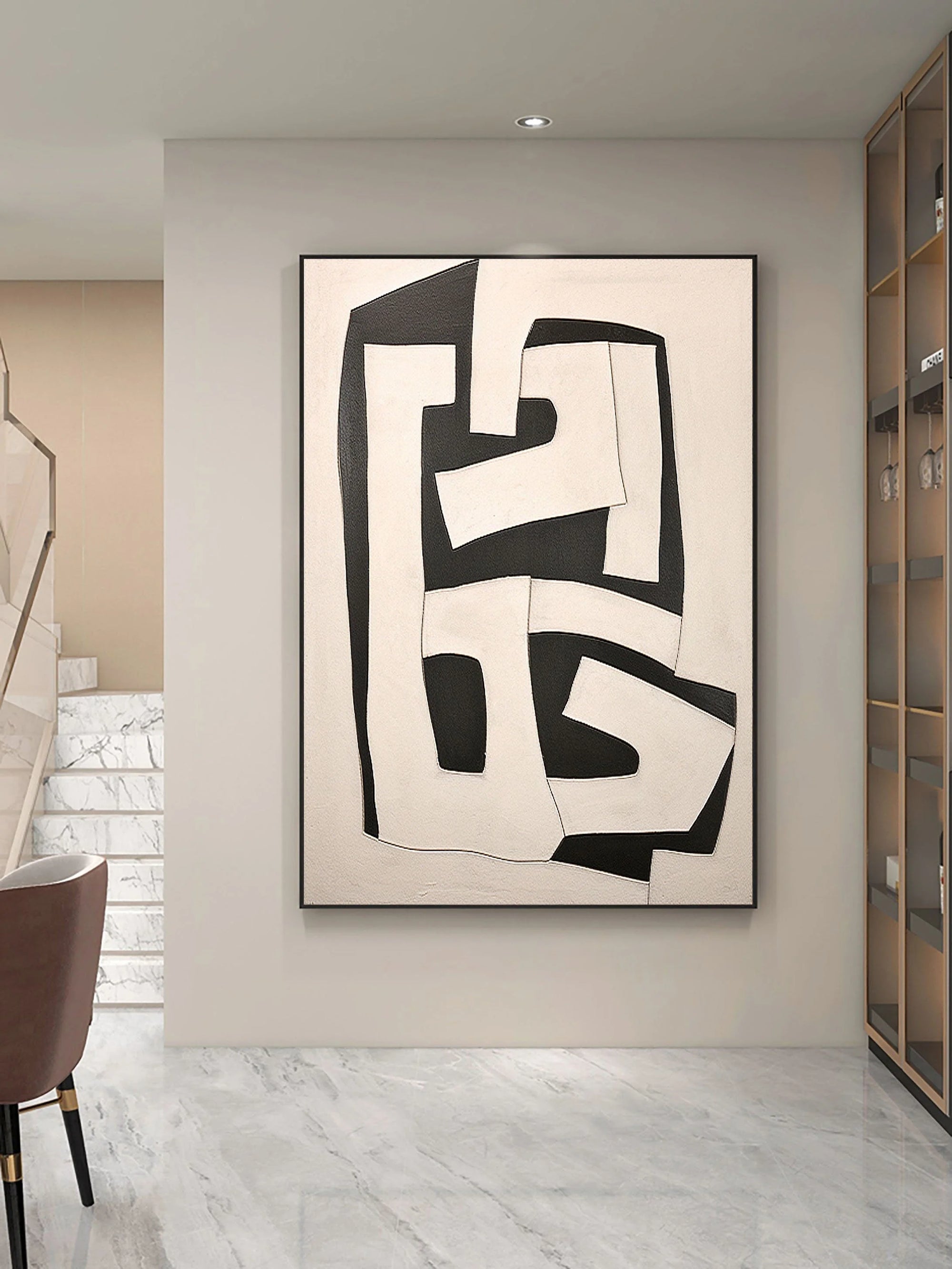Multicolor Abstract Geometric Harmony Wall Art - Artwallpainting