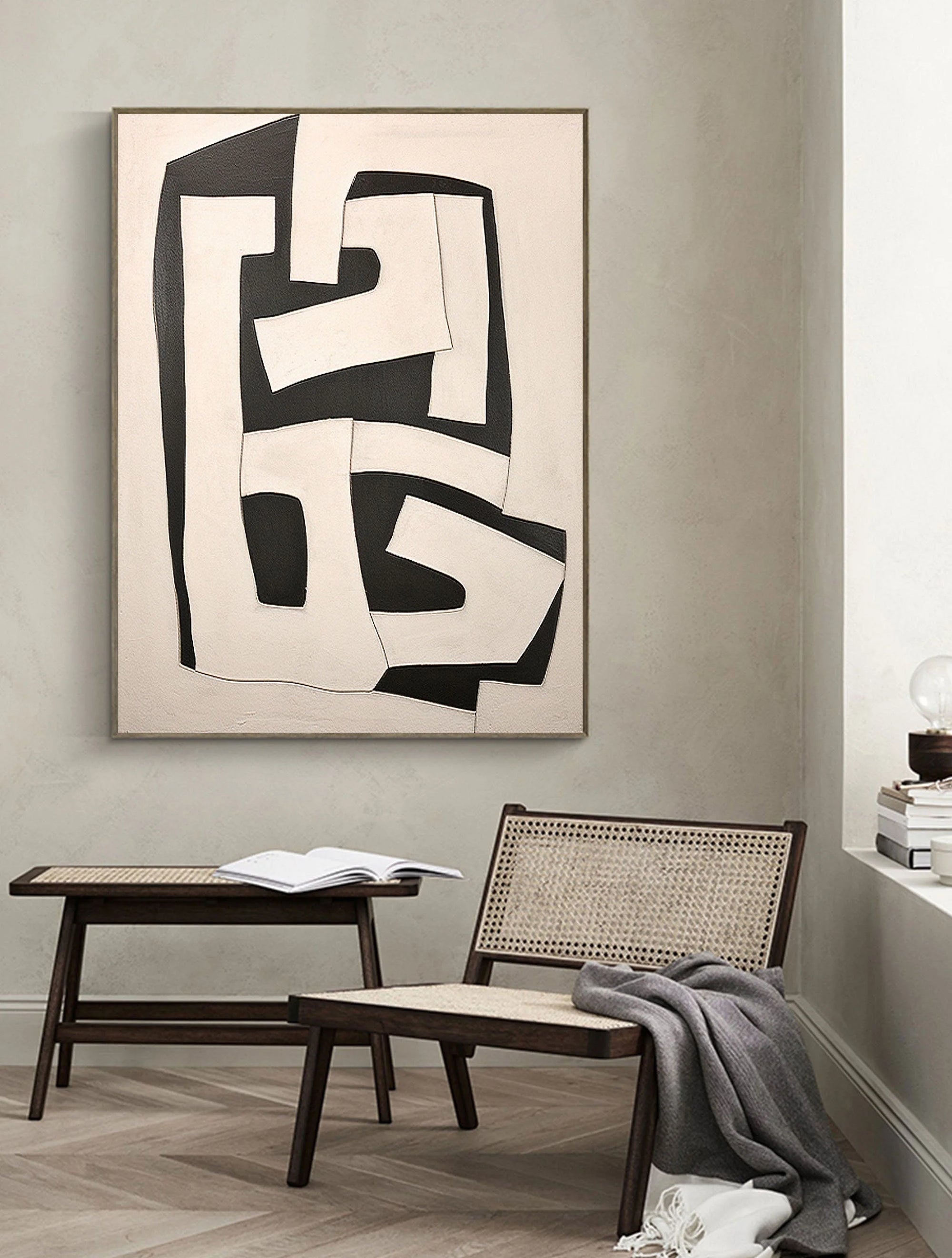 Multicolor Abstract Geometric Harmony Wall Art - Artwallpainting