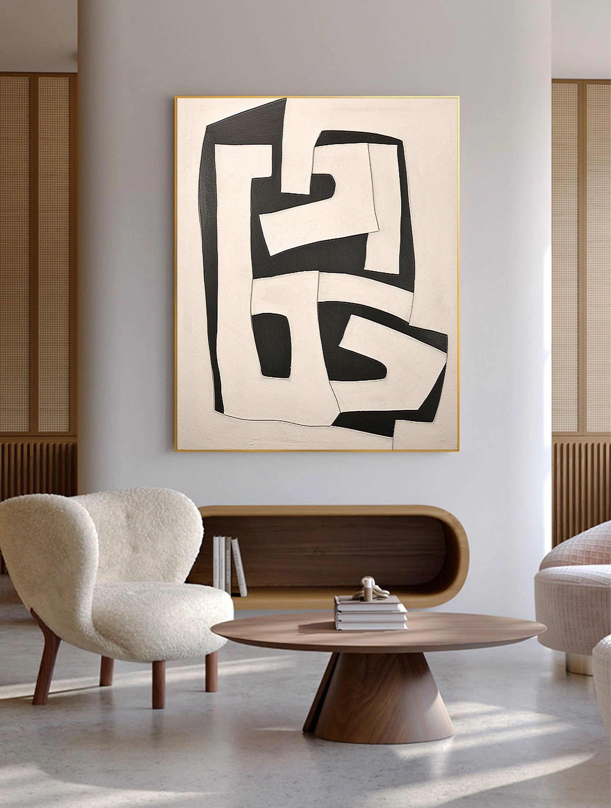 Multicolor Abstract Geometric Harmony Wall Art - Artwallpainting