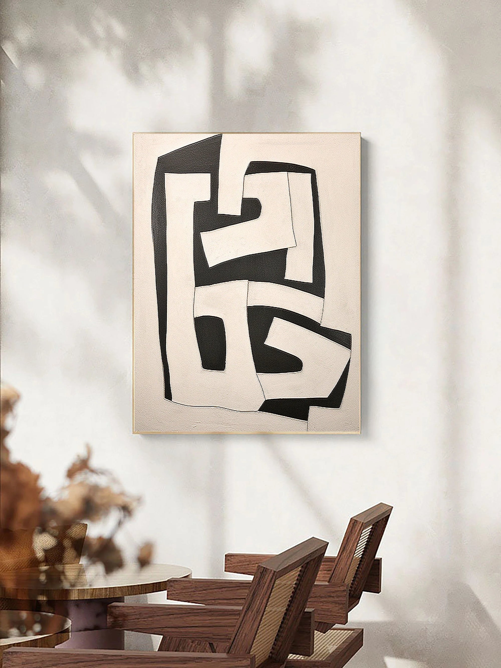 Multicolor Abstract Geometric Harmony Wall Art - Artwallpainting
