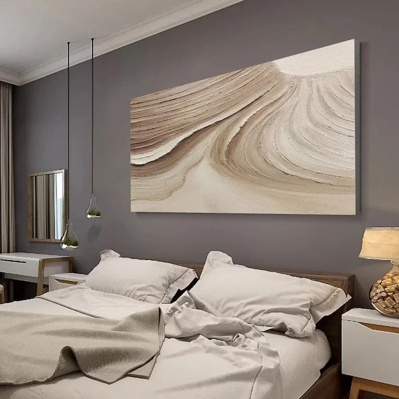 Multicolor Abstract Gobi Desert Weathered Textured Wall Art - Artwallpainting