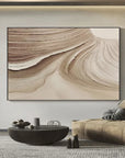 Multicolor Abstract Gobi Desert Weathered Textured Wall Art - Artwallpainting