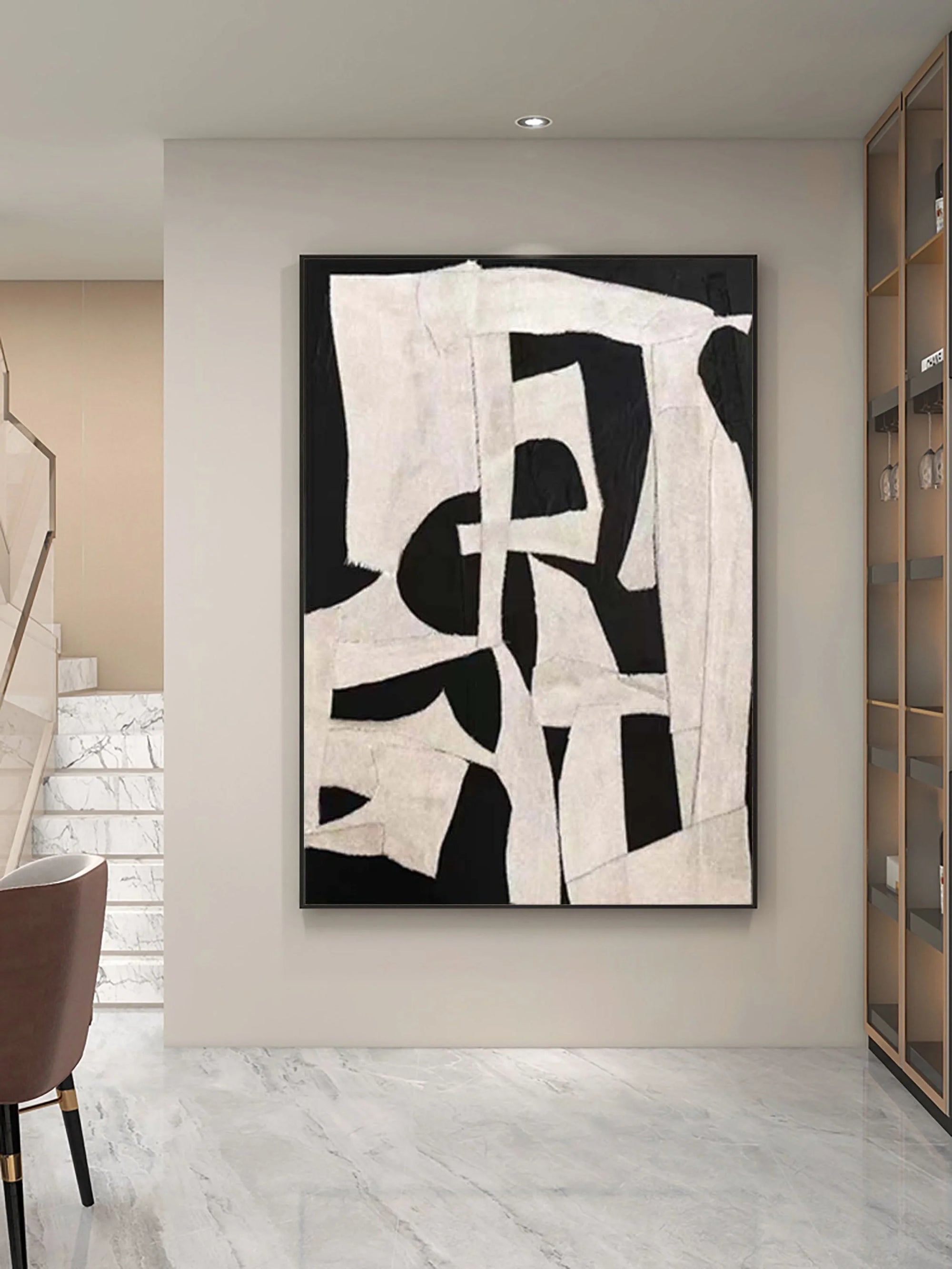 Multicolor Abstract Harmony Geometric Canvas - Artwallpainting