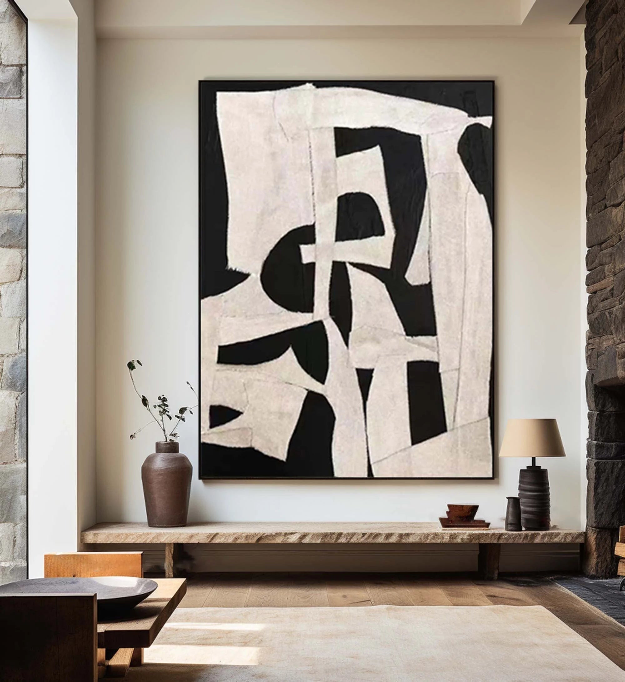 Multicolor Abstract Harmony Geometric Canvas - Artwallpainting