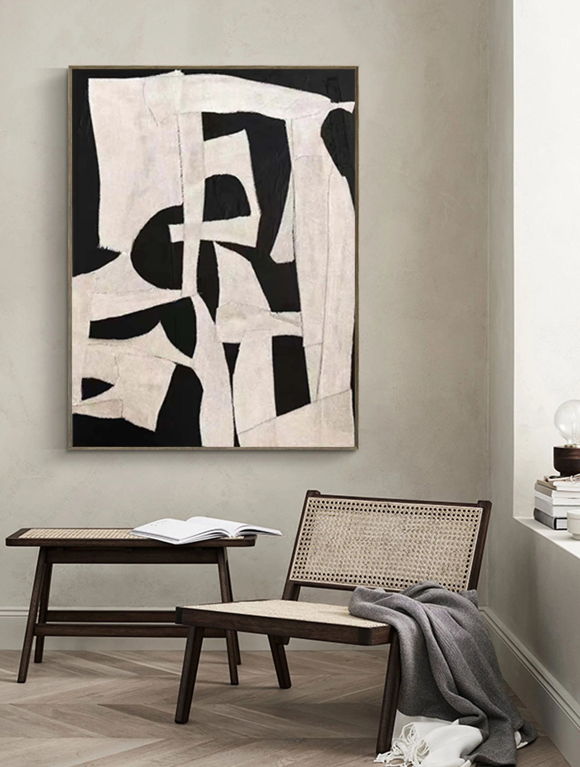 Multicolor Abstract Harmony Geometric Canvas - Artwallpainting