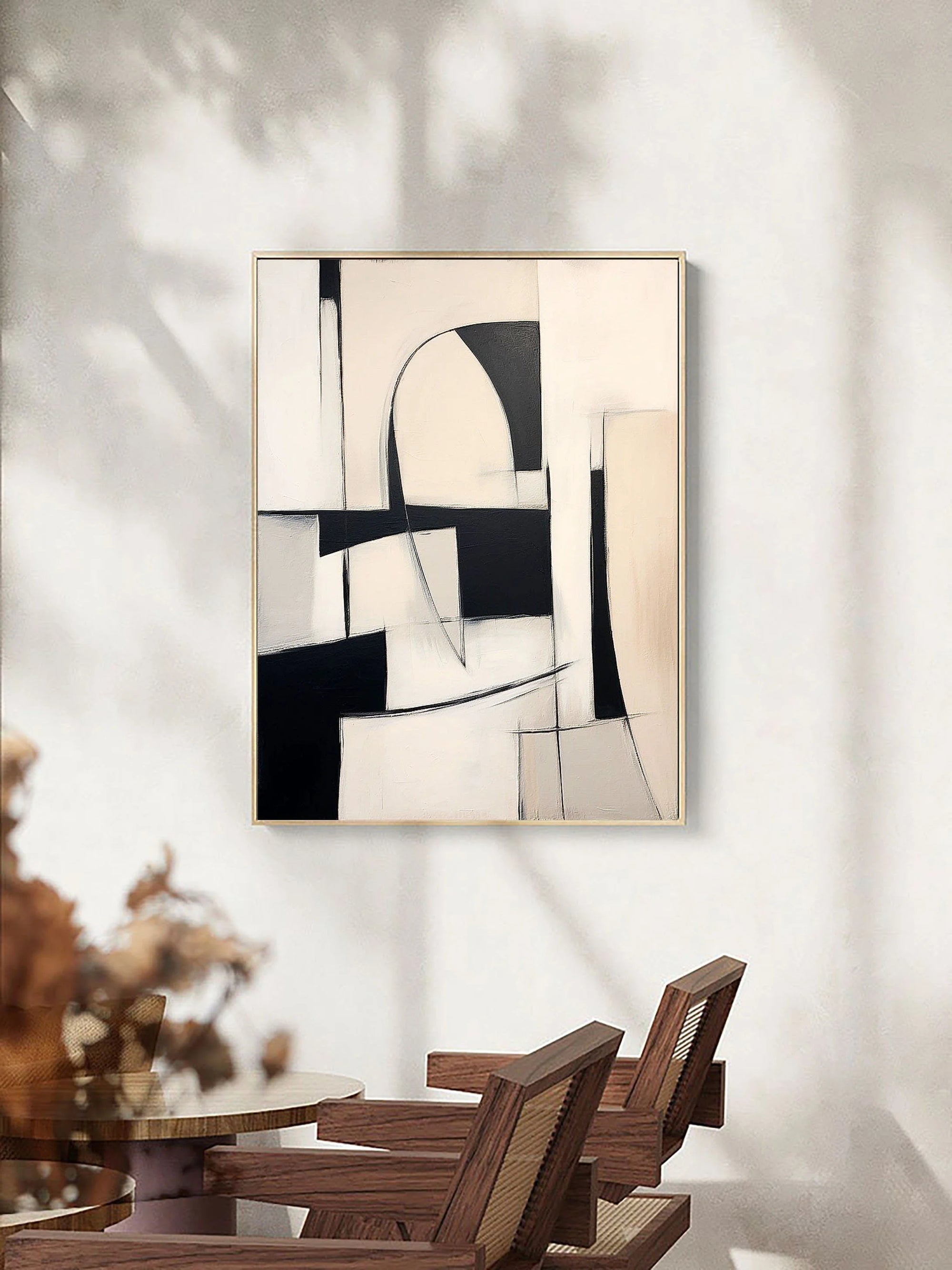 Multicolor Abstract Harmony Modern Geometric Wall Art - Artwallpainting