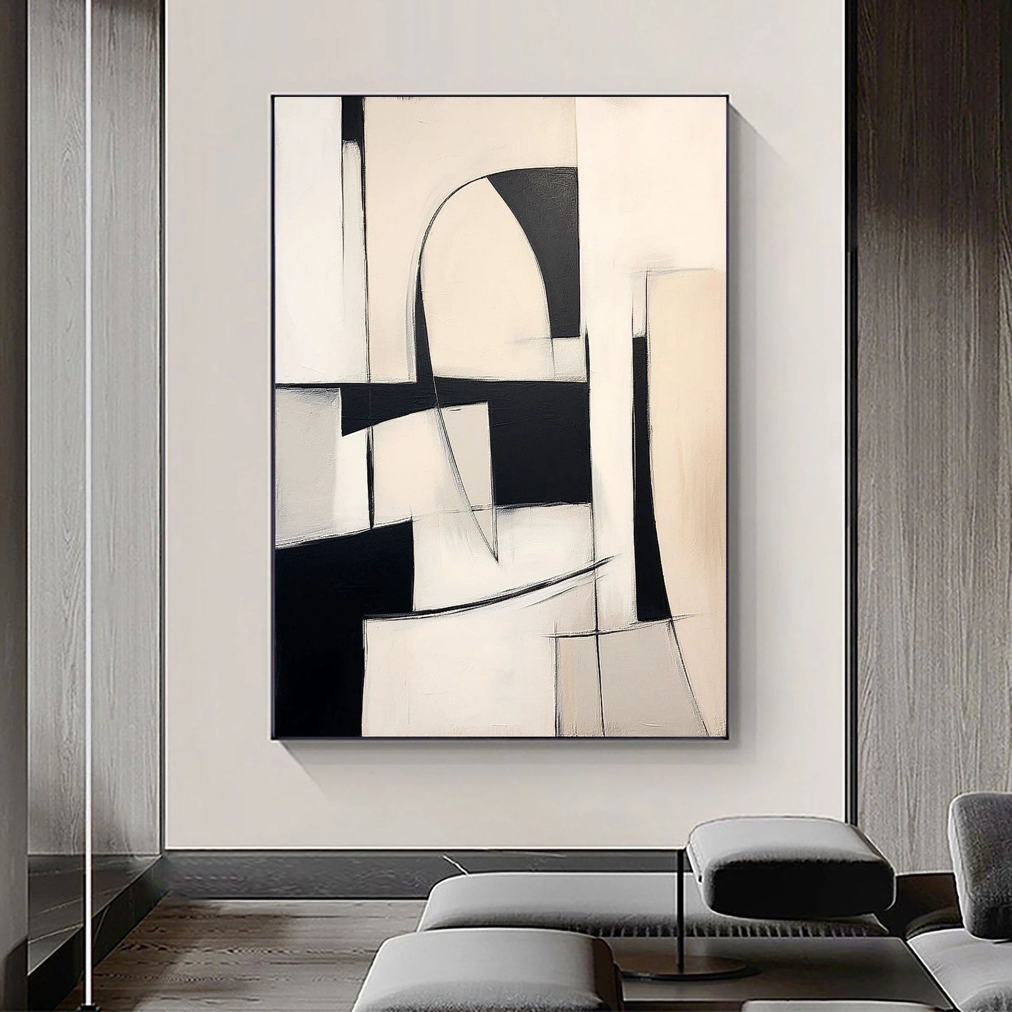 Multicolor Abstract Harmony Modern Geometric Wall Art - Artwallpainting