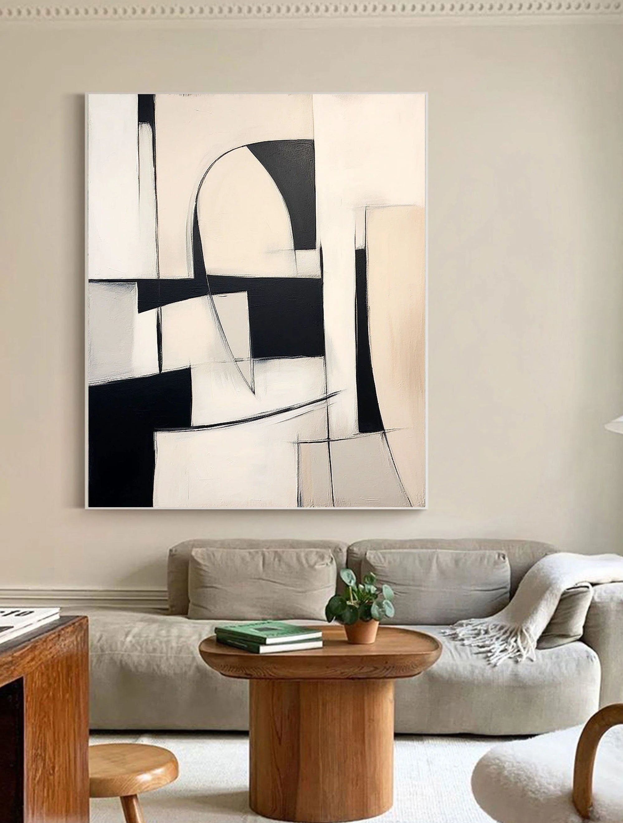 Multicolor Abstract Harmony Modern Geometric Wall Art - Artwallpainting