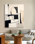 Multicolor Abstract Harmony Modern Geometric Wall Art - Artwallpainting