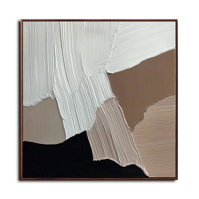 Multicolor Abstract Harmony Textured Layers - Artwallpainting