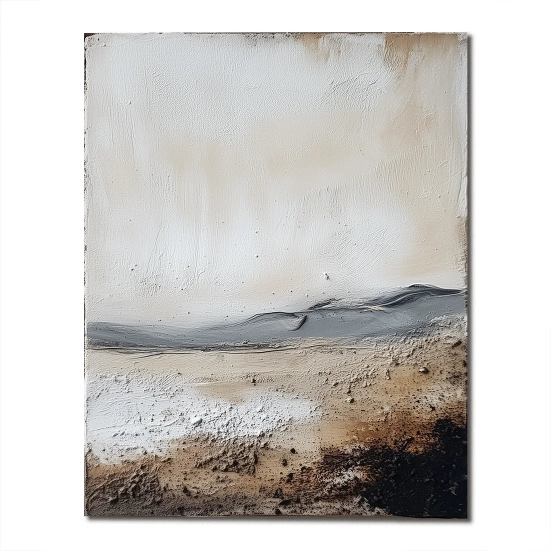 Multicolor Abstract Landscape In Earthy Tones 1 - Textured Nature Art - Artwallpainting