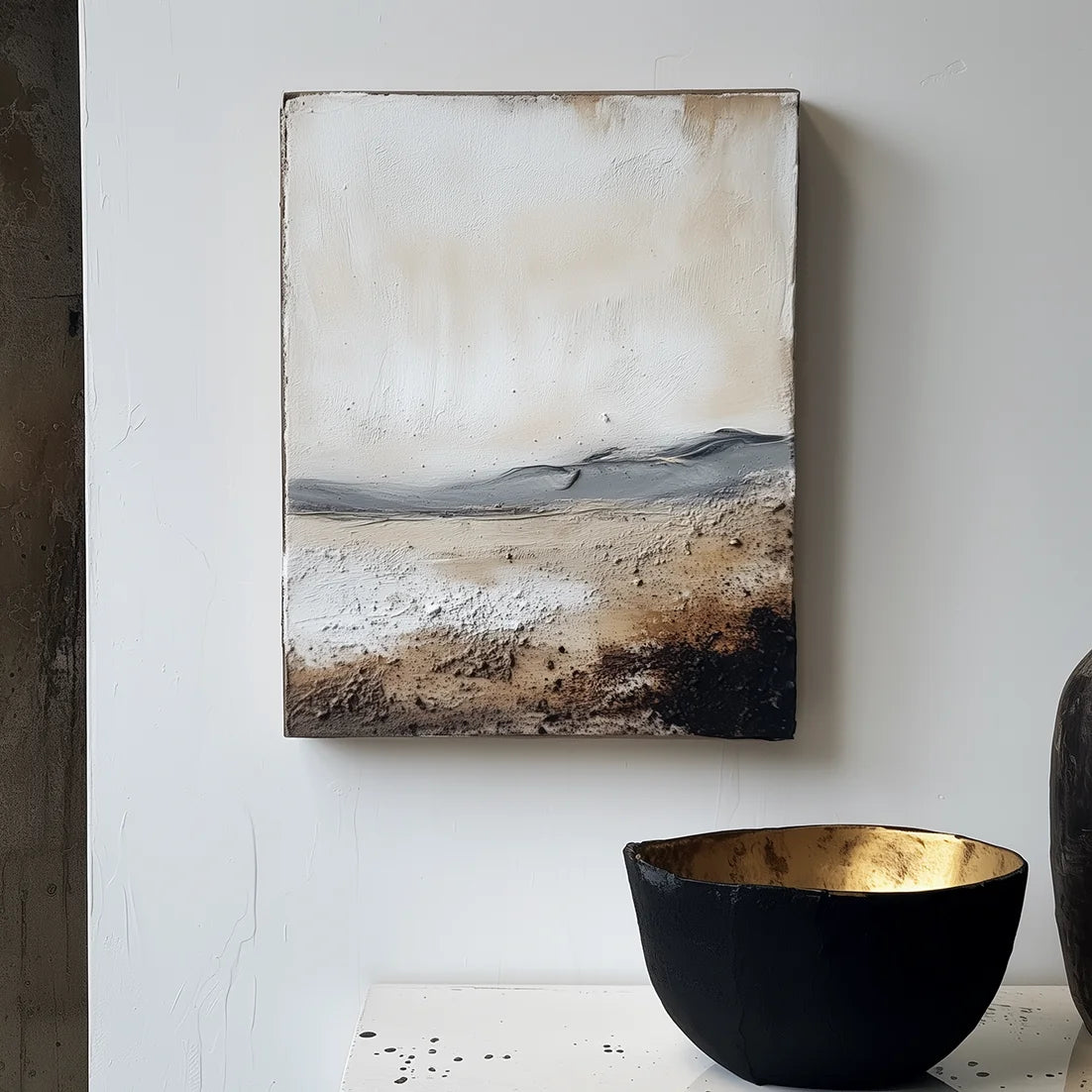Multicolor Abstract Landscape In Earthy Tones 1 - Textured Nature Art - Artwallpainting