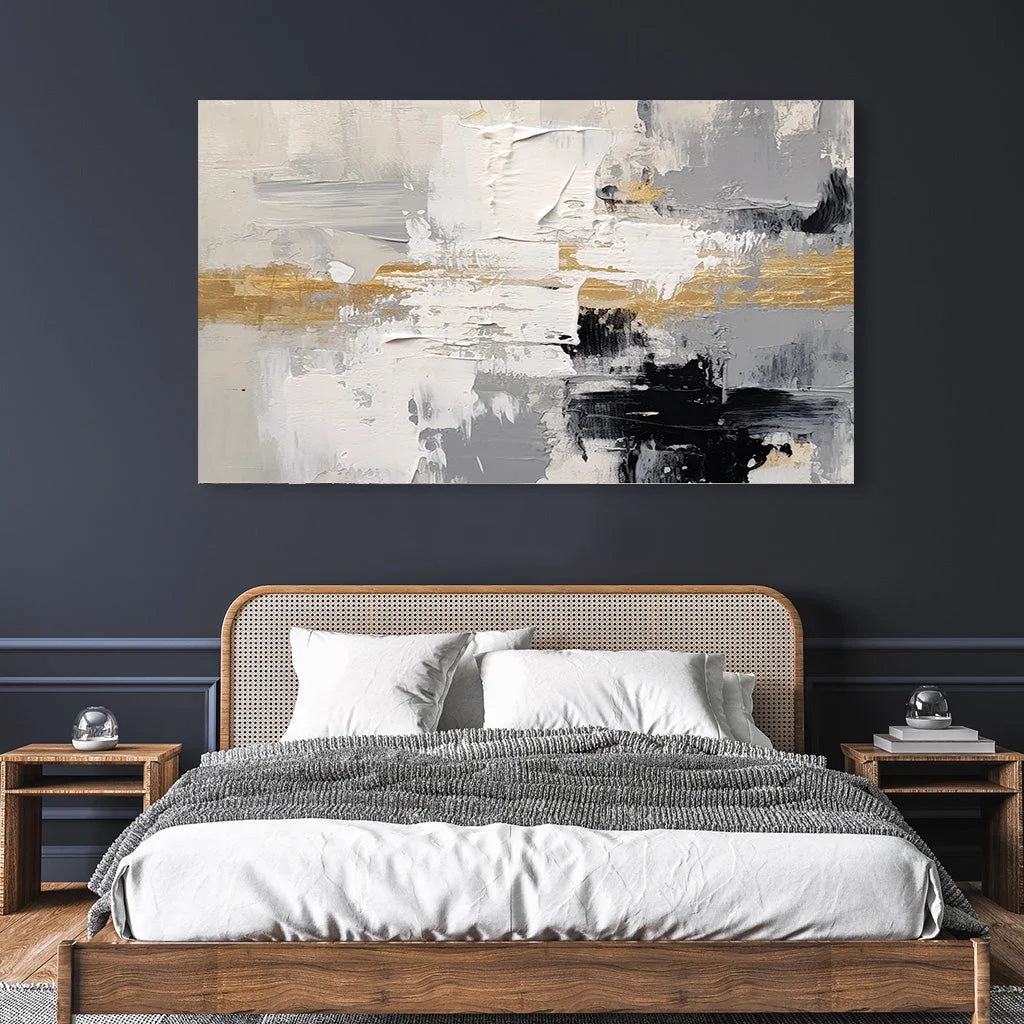 Multicolor Abstract Layers Symphony Canvas Painting For Home Decoration - Artwallpainting