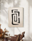 Multicolor Abstract Monochrome Maze Wall Art - Artwallpainting