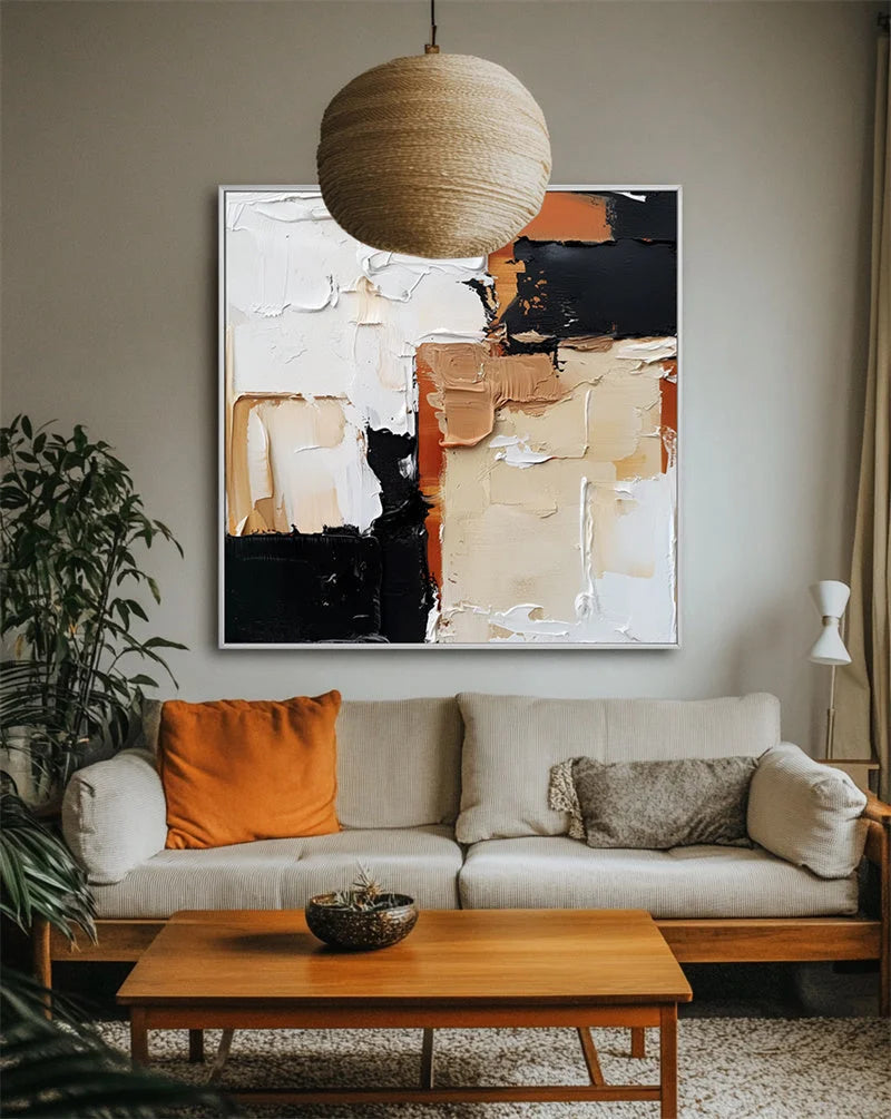 Multicolor Abstract Mosaic Canvas Painting For Home Decoration - Artwallpainting