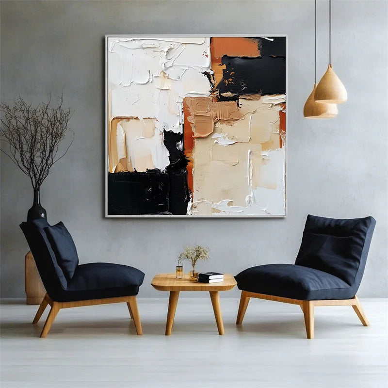 Multicolor Abstract Mosaic Canvas Painting For Home Decoration - Artwallpainting