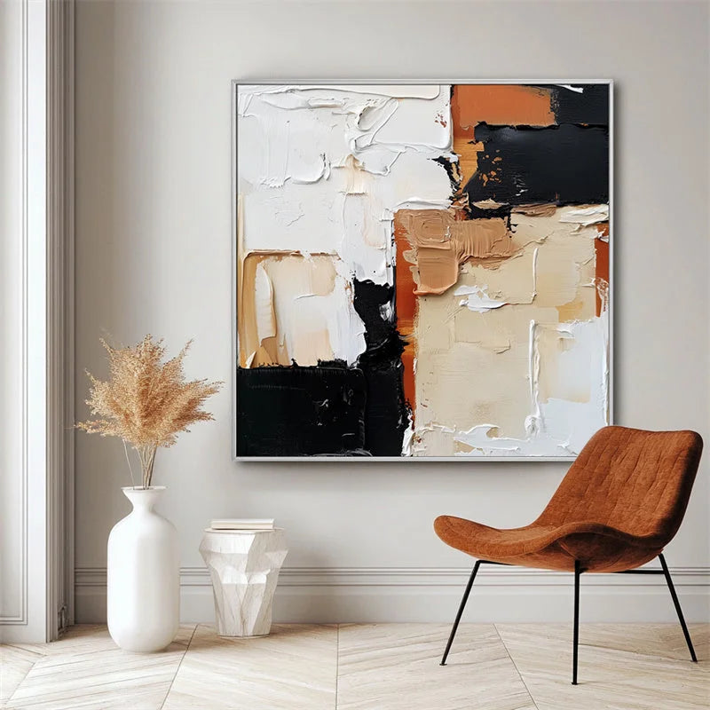 Multicolor Abstract Mosaic Canvas Painting For Home Decoration - Artwallpainting