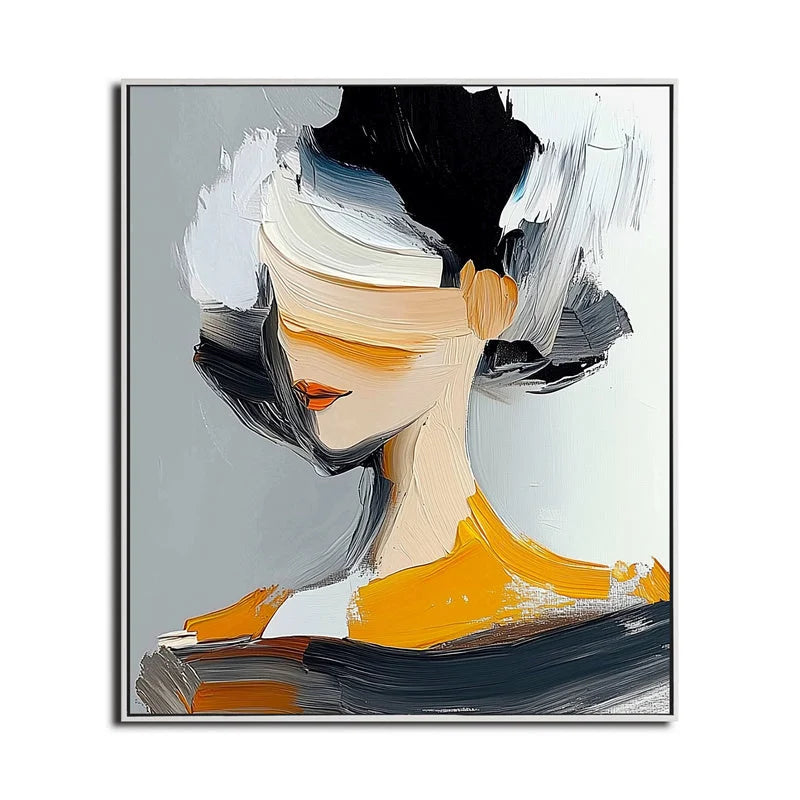 Multicolor Abstract Muse Portrait Canvas - Artwallpainting