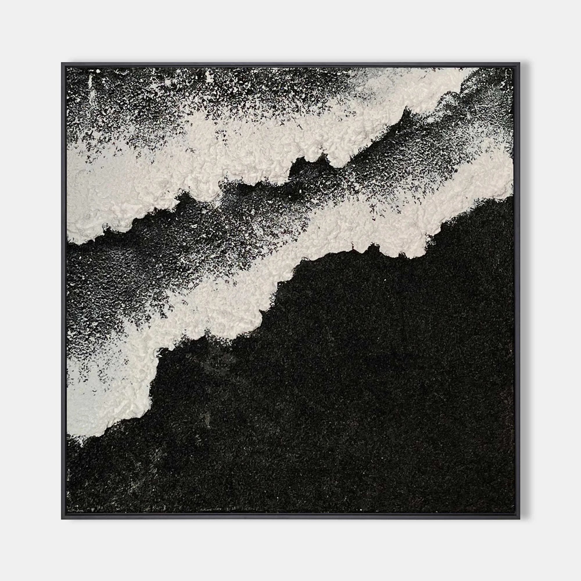 Multicolor Abstract Ocean Wave Textured Canvas Art - Artwallpainting