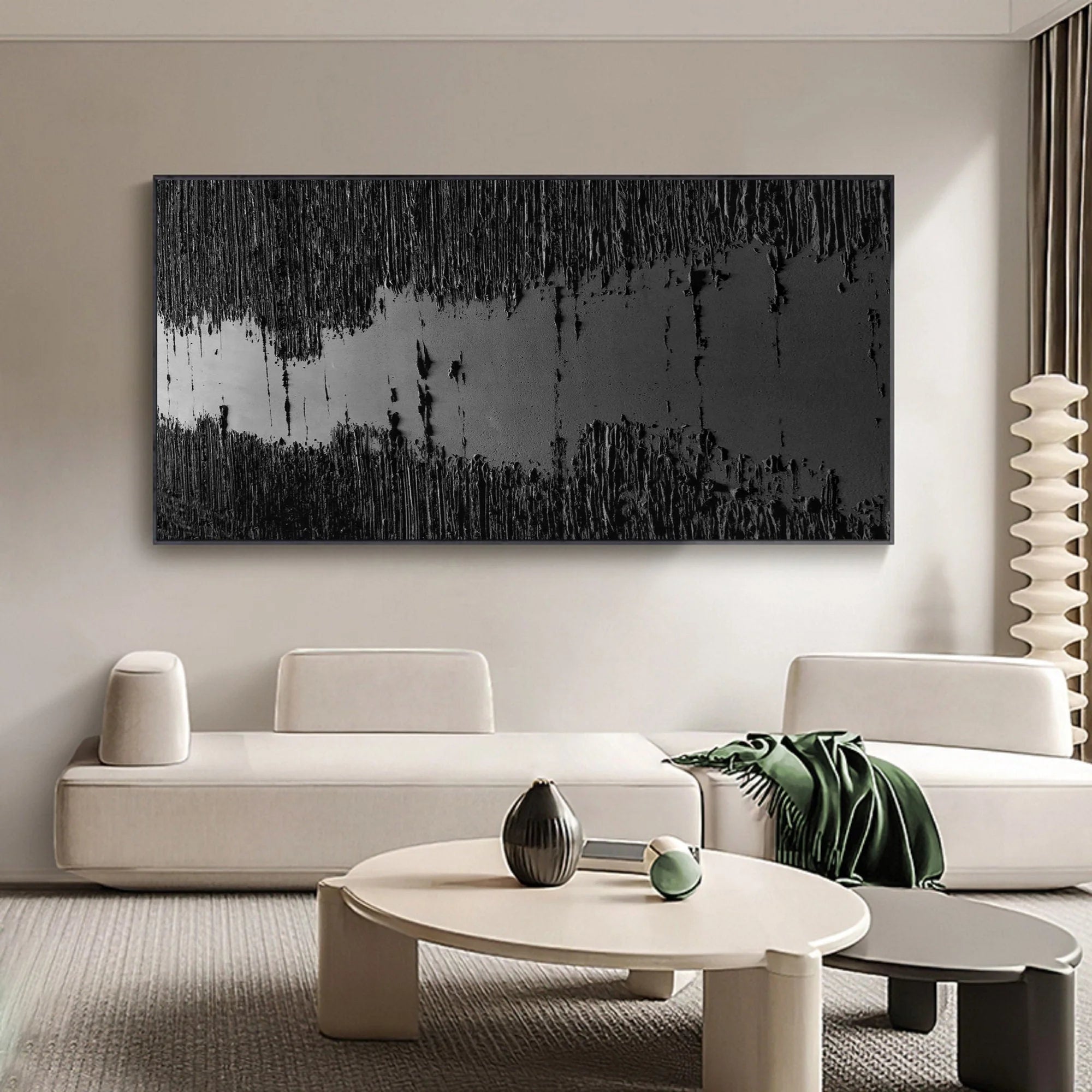 Multicolor Abstract River Canvas Wall Art - Artwallpainting