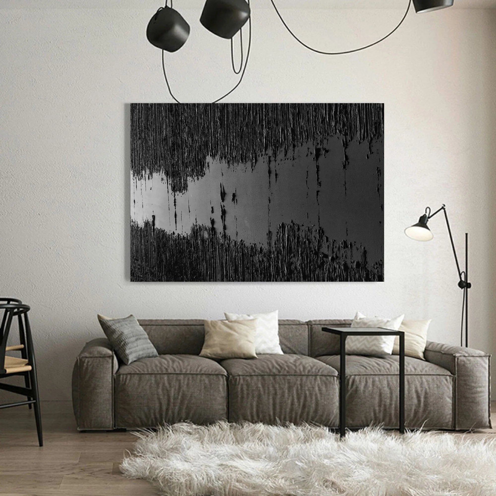 Multicolor Abstract River Canvas Wall Art - Artwallpainting