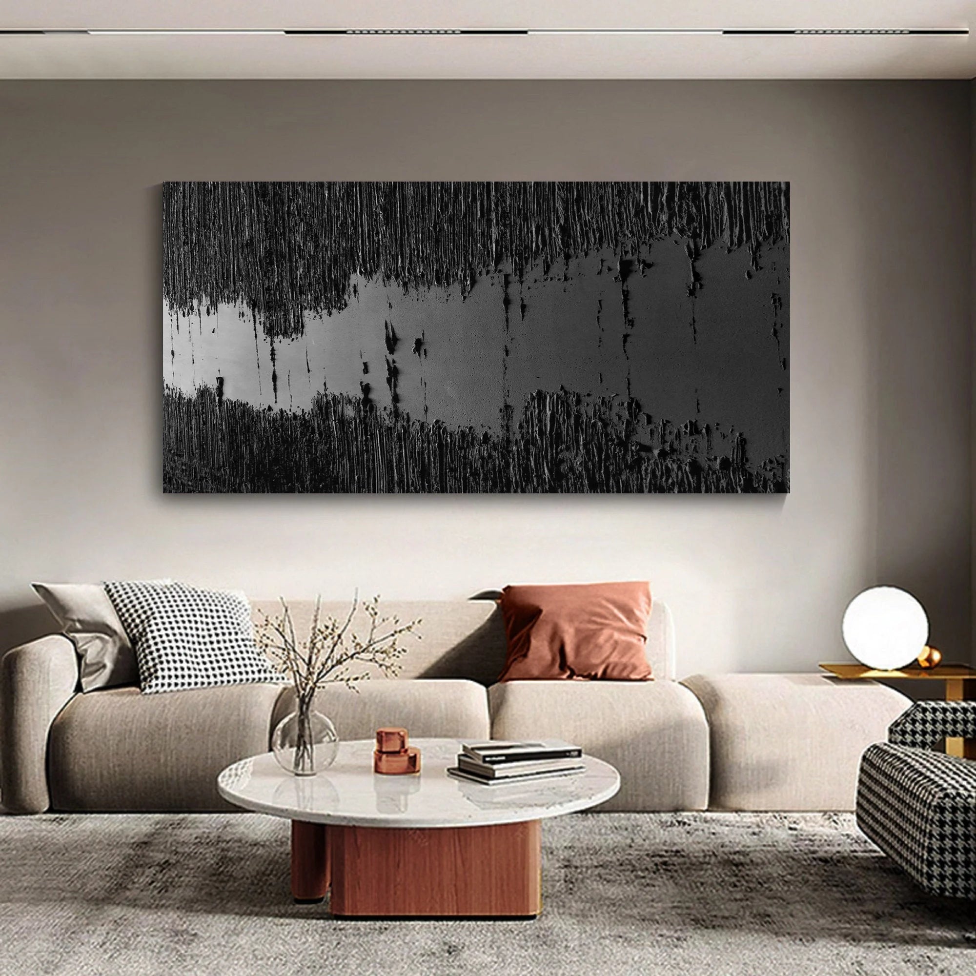 Multicolor Abstract River Canvas Wall Art - Artwallpainting