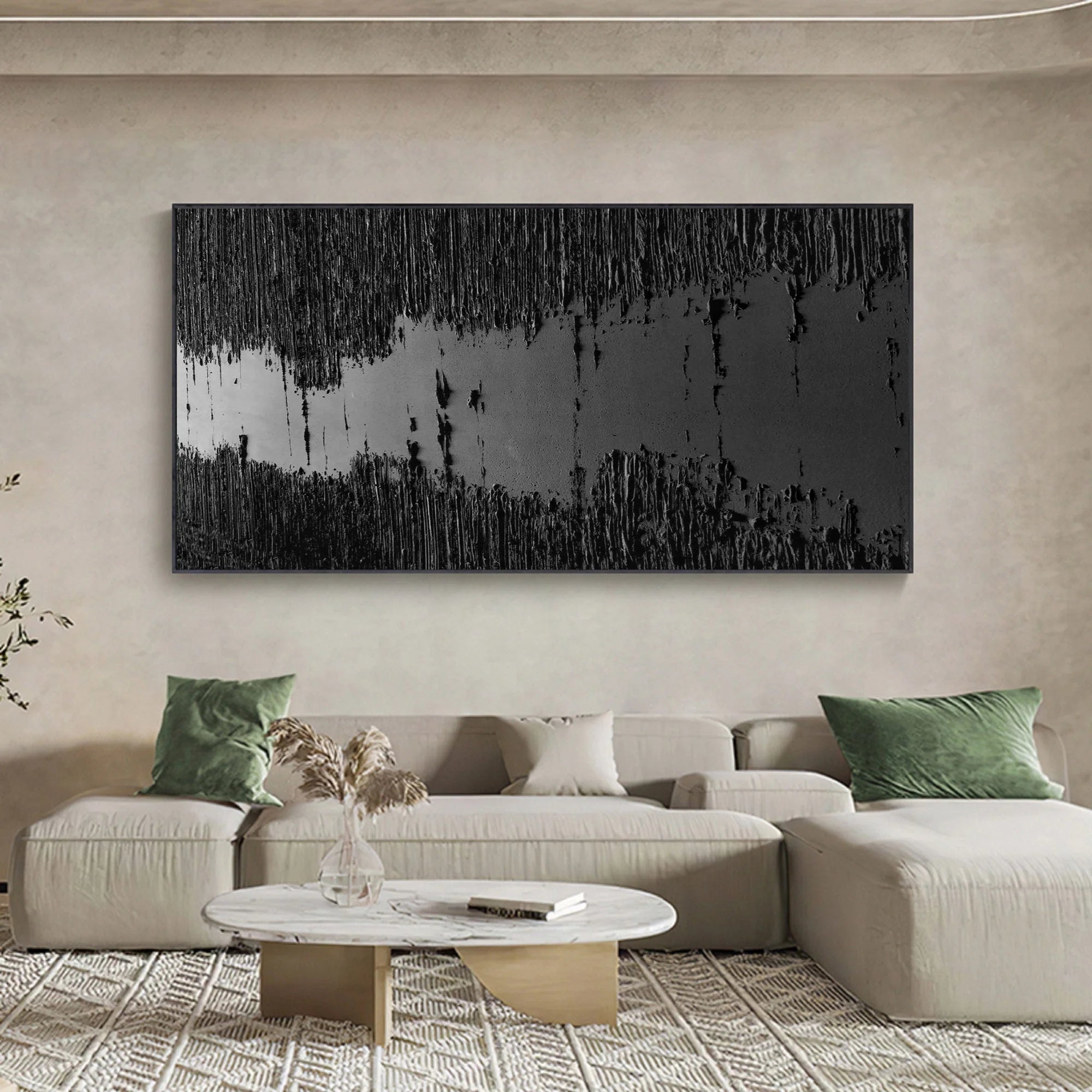 Multicolor Abstract River Canvas Wall Art - Artwallpainting