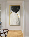 Multicolor Abstract Stone Glam-Modern Minimalist Stone Collision Texture Wall Art - Artwallpainting