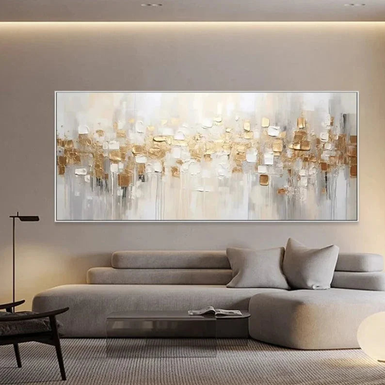 Multicolor Abstract Textured Canvas - Modern Luxury Wall Art For Interiors - Artwallpainting