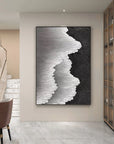 Multicolor Abstract Textured Ocean Wave Canvas Art - Artwallpainting
