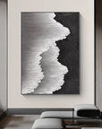 Multicolor Abstract Textured Ocean Wave Canvas Art - Artwallpainting