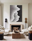 Multicolor Abstract Textured Ocean Wave Canvas Art - Artwallpainting