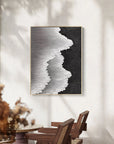Multicolor Abstract Textured Ocean Wave Canvas Art - Artwallpainting