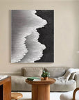 Multicolor Abstract Textured Ocean Wave Canvas Art - Artwallpainting