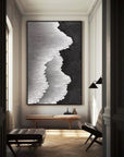 Multicolor Abstract Textured Ocean Wave Canvas Art - Artwallpainting