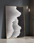 Multicolor Abstract Textured Ocean Wave Canvas Art - Artwallpainting