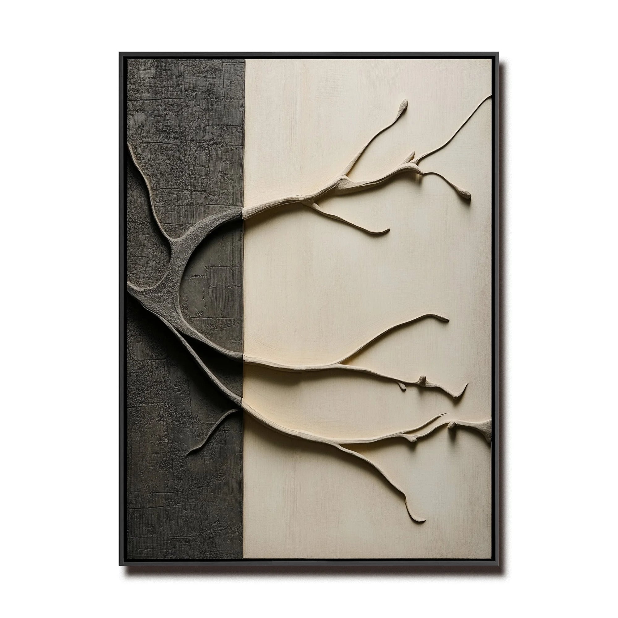 Multicolor Abstract Tree Branch Wall Art - Artwallpainting