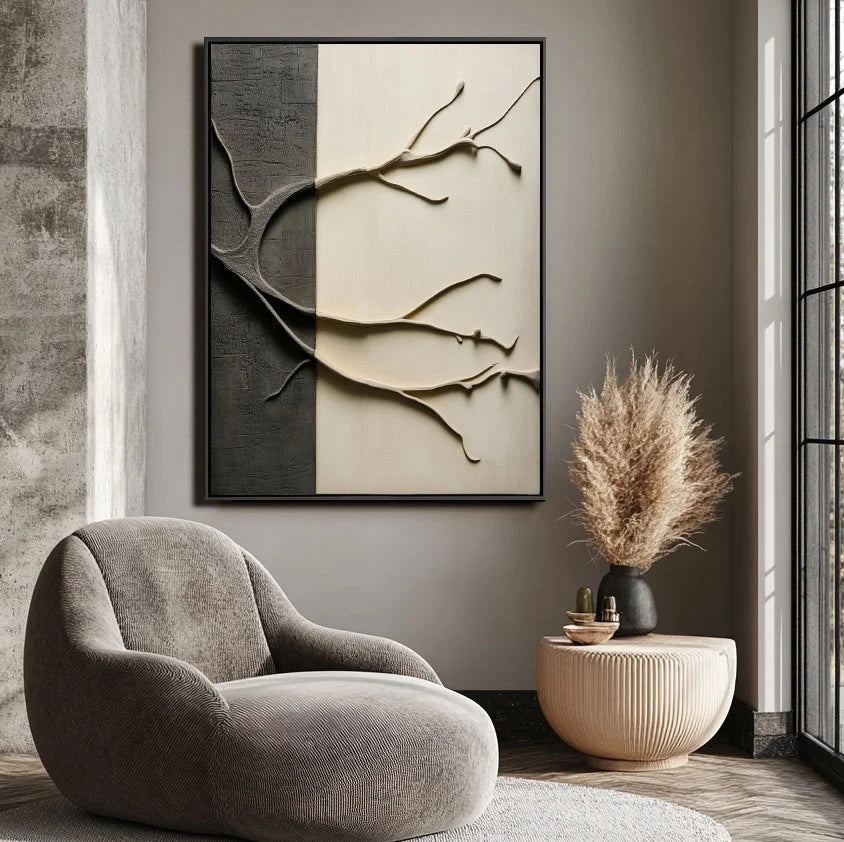 Multicolor Abstract Tree Branch Wall Art - Artwallpainting