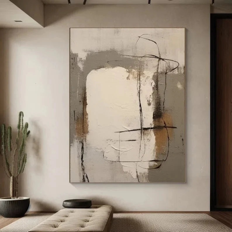 Multicolor Abstract Whisper Canvas Art - Artwallpainting