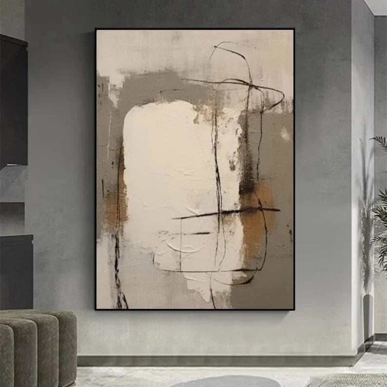 Multicolor Abstract Whisper Canvas Art - Artwallpainting
