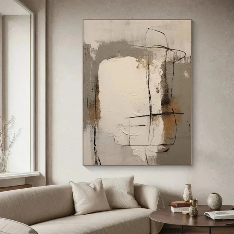 Multicolor Abstract Whisper Canvas Art - Artwallpainting