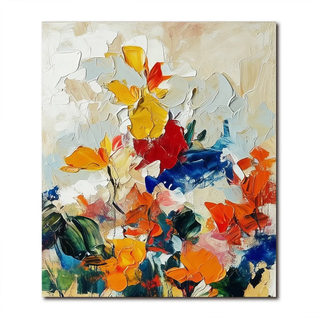 Multicolor Autumn Symphony Floral Canvas - Artwallpainting