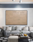 Multicolor Beige Geometry In Texture - Artwallpainting