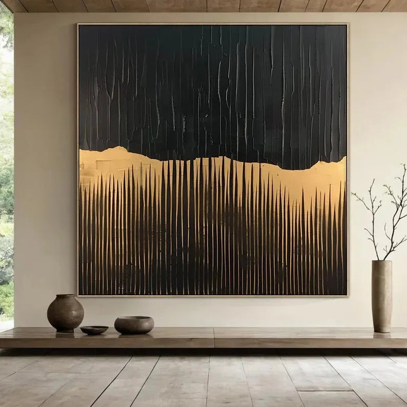 Multicolor Beige Wabi Sabi Abstract Painting - Artwallpainting