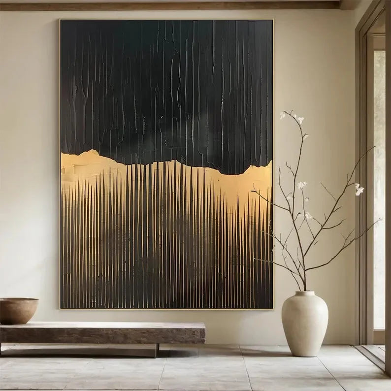 Multicolor Beige Wabi Sabi Abstract Painting - Artwallpainting