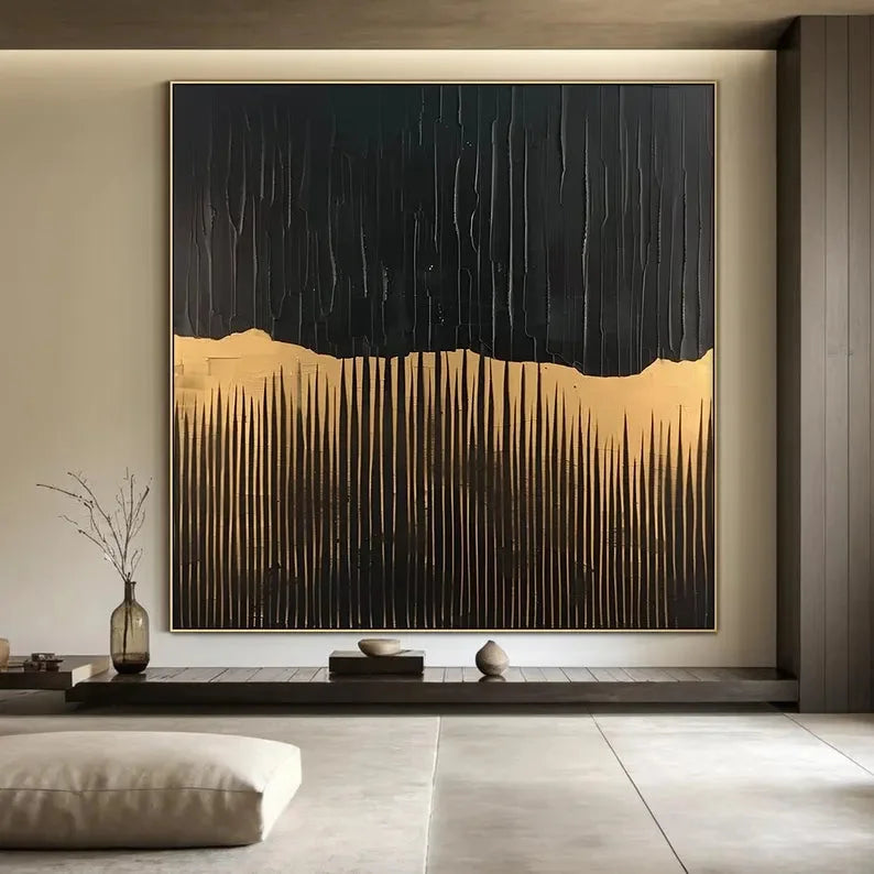 Multicolor Beige Wabi Sabi Abstract Painting - Artwallpainting